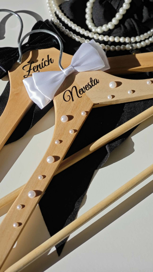 Svadobné vešiaky Pearls - nepersonalizované-img